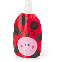 Botella plegable para niños personalizada roja Botella plegable para niños personalizada roja