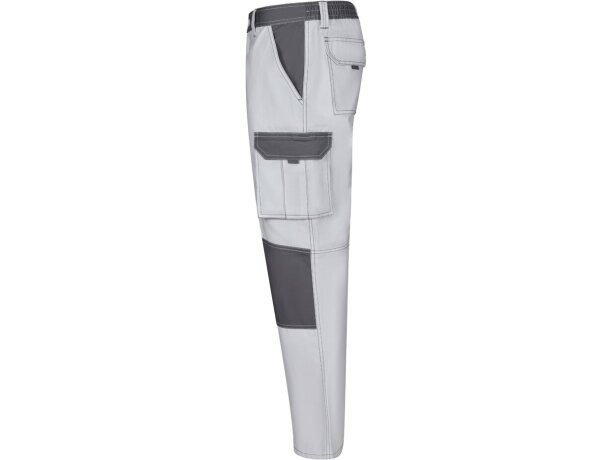 Pantalón sarga multibolsillos bicolor njord slim fit Blanco detalle 12