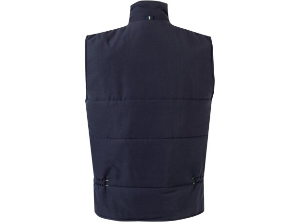 Chaleco acolchado bicolor multibolsillos unisex VL Nergal Azul marino/Verde detalle 22