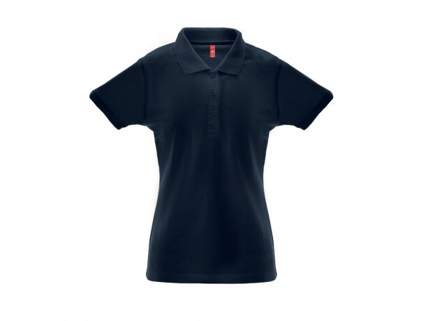 Polo Berlin Women piqué algodón corte cinturón para mujer Azul marino detalle 4