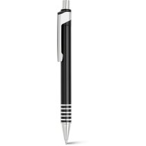 Bolígrafo de aluminio con cuerpo doble personalizado negro Bolígrafo de aluminio con cuerpo doble personalizado negro