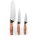 Juego de 3 cuchillos de cocina baharat en acero inoxidable Natural detalle 3