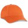 Gorra para bordado con 6 paneles naranja