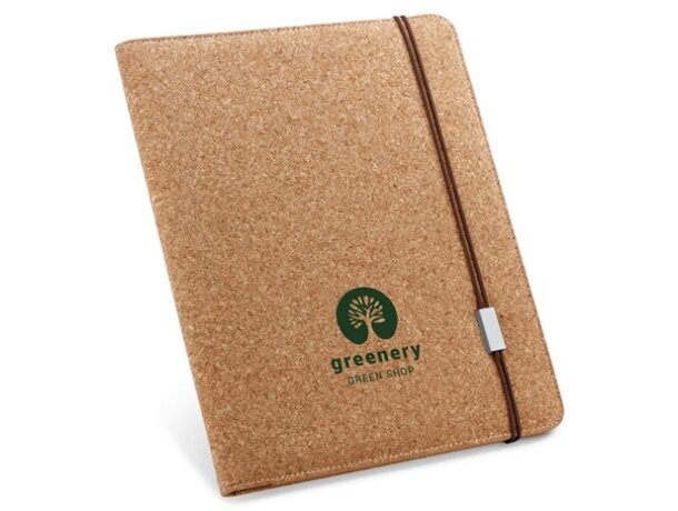 Portafolios a4 fabricado en corcho natural personalizado