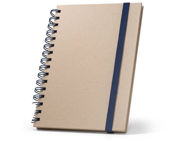 Libreta proust a5 anillas tapa dura papel caña de azúcar Azul detalle 7