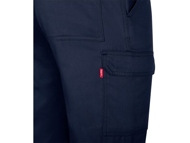 Pantalón de sarga multibolsillos Hermes con cintura elástica Azul marino detalle 24