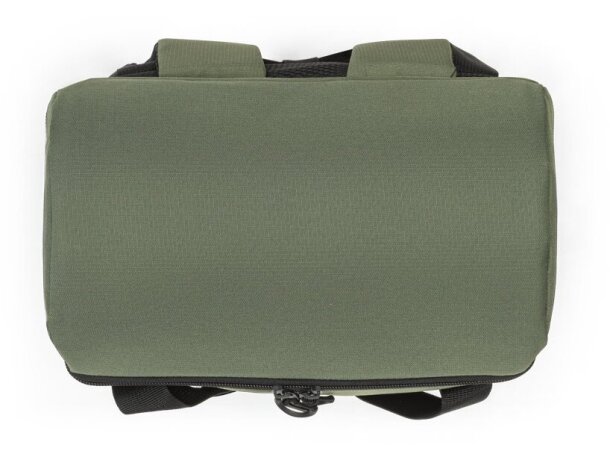 Mochila térmica Roma L de poliéster reciclado 600D ripstop 16L Verde oscuro detalle 6