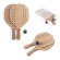 Raquetas de playa Tapia de MDF con pelota y bolsa de algodón detalle 1