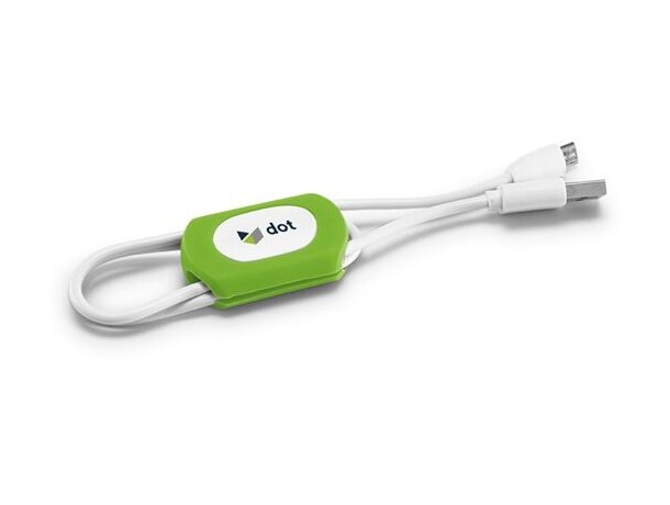 Organizador de cables a color verde claro