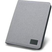Portafolios A4 con bloc 20 hojas personalizado gris claro Portafolios A4 con bloc 20 hojas personalizado gris claro