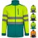 Chaqueta soft shell bicolor hestia large alta visibilidad detalle 1