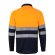 Polo bicolor alta visibilidad VL Vulcan manga larga Azul marino/Naranja detalle 21