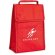 Bolsa térmica plegable con cierre de velcro rojo