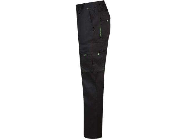 Pantalón de sarga multibolsillos bicolor VL Hypnos Negro/Verde detalle 13