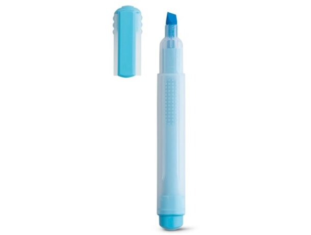Fluorescente ligero con tapa y clip azul claro
