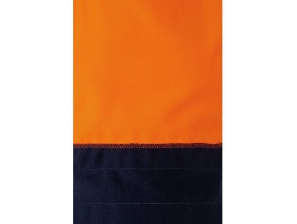 Sudadera alta visibilidad Thor Large bicolor polar reflectante Azul marino/Naranja detalle 5
