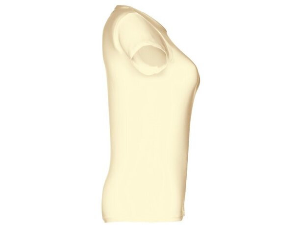 Camisetas manga corta corte entallado de algodón 150 g/m2 Thc Sofia Amarillo pastel detalle 18