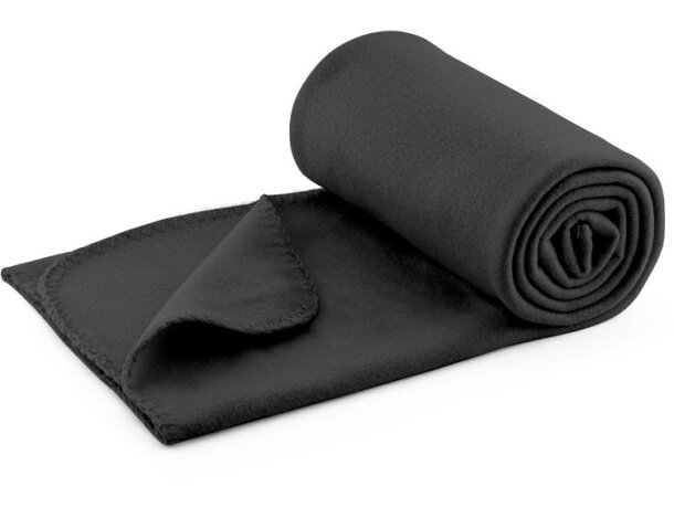 Polar Sulena 180 g tejido suave cálido 145 x 95 cm beige Negro detalle 5