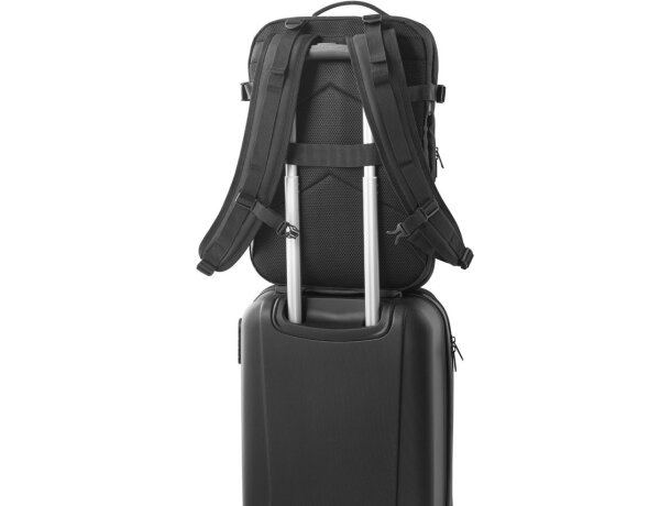 Mochila Dallas de poliéster reciclado 600D para portátil de 17.3” Negro detalle 6