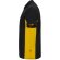Polo piqué bicolor Supay manga corta con cuello en canalé Negro/Amarillo detalle 31