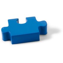 Antiestrés con forma de pieza de puzzle personalizado azul Antiestrés con forma de pieza de puzzle personalizado azul