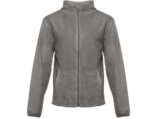 Chaqueta polar Helsinki con cremallera y bolsillos Gris detalle 14