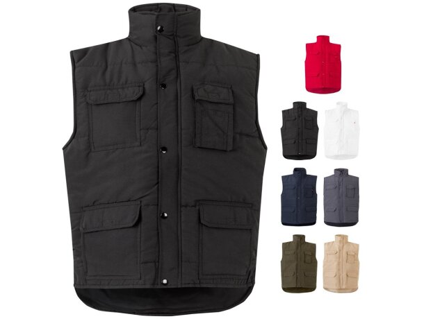Chaleco acolchado multibolsillos Vl Mefitis poliéster 220 g/m² detalle 1
