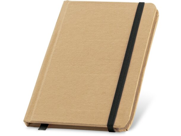 Bloc de notas de cartón con tapa rígida negra personalizado