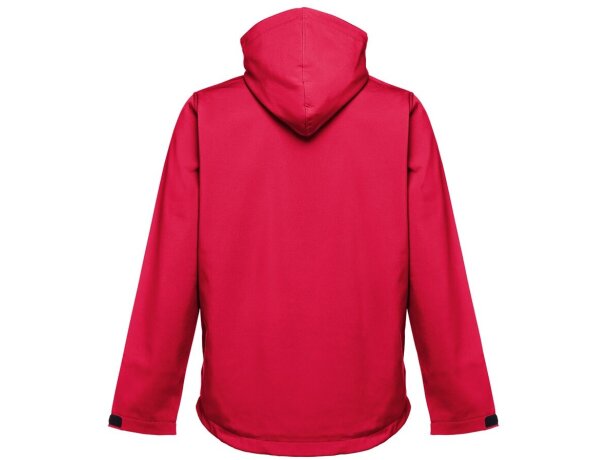 Chaqueta softshell zagreb con capucha removible para hombre Rojo detalle 27