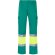 Pantalón de sarga bicolor VL Athena con bandas reflectantes Verde/Amarillo