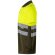 Polo alta visibilidad Cupid Large bicolor manga corta 4XL 5XL Verde militar/Amarillo detalle 8