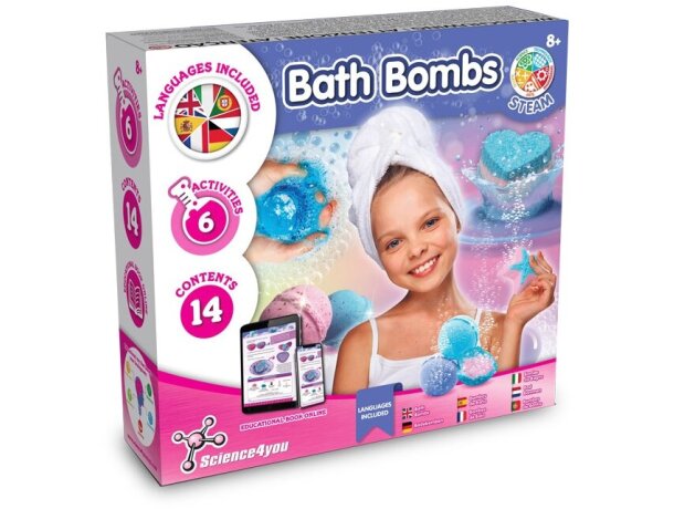Kit bath bombs i science4you crea esferas de baño efervescentes detalle 1