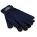 Guantes Burrow de poliéster reciclado rPET con puntas táctiles Azul marino detalle 6