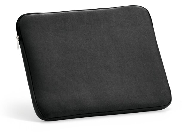 Funda de poliester para ordenador portatil negra