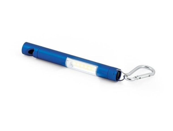 Linterna Corts de aluminio con LED azul royal