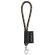 Lanyard nautic short de poliamida con mosquetón de 9 mm Verde Nacimiento/Rosa Neón