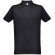 Polo berlin piqué de hombre con cuello y mangas en canalé Negro detalle 22