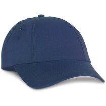 Gorra para bordado con 6 paneles azul barata