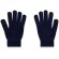 Guantes Burrow de poliéster reciclado rPET con puntas táctiles Azul marino detalle 4