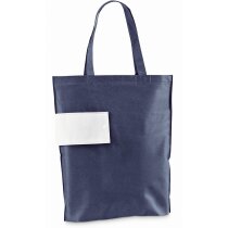 Bolsa de no tejido plegable azul Bolsa de no tejido plegable azul