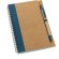 Bloc para notas en papel craft personalizada azul