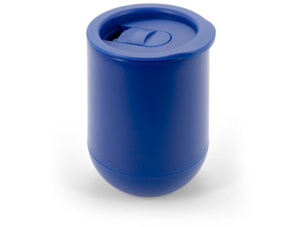 Vaso de viaje Adlington de PP con doble pared y aislante de aire Azul detalle 6