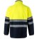 Chaqueta polar bicolor Eros con bandas reflectantes EN20471 Azul marino/Amarillo detalle 49