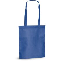 Bolsa de feria non woven termosellada azul royal personalizado