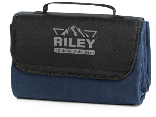 Manta Riley polar 180 g / m² Azul detalle 7