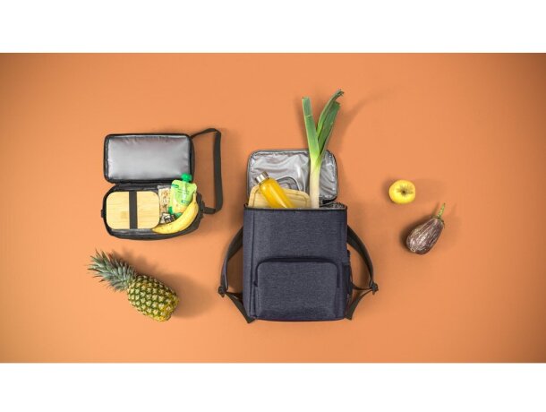 Mochila térmica bicolor nylon Hi!dea Boston Cooler detalle 2