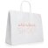 Bolsa Kelly de papel blanca con asa retorcida 40x34x11 cm blanco