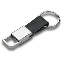 Llavero de metal grabado para regalar Bourchier elegancia en polipiel