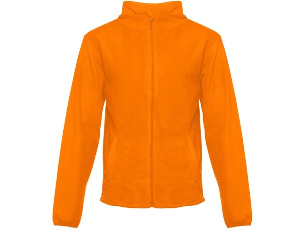 Chaqueta polar Helsinki con cremallera y bolsillos Naranja detalle 8