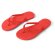Zapatillas Maupiti L/XL con suela de pe y tira de pvc Rojo